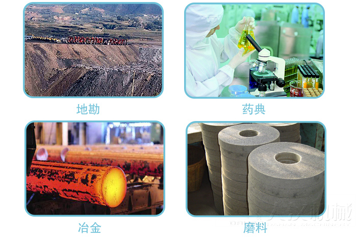 適用行業(yè):地堪，冶金，藥典,磨料