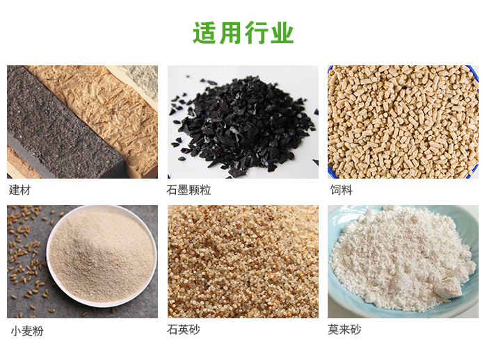 高頻振動篩主要用于化工，建材，石墨顆粒，飼料，小麥粉，石英砂，豆漿，果汁等各種物料的干法、濕法篩分、分級、脫水，過濾。